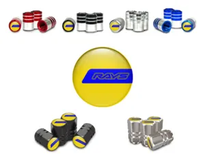 Rays Rims Valve Caps SUVs Luxury Design